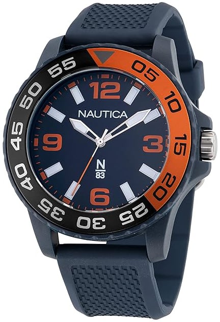 Nautica Herrklocka NAPFWS302 N83 Blå/Gummi Ø45 mm