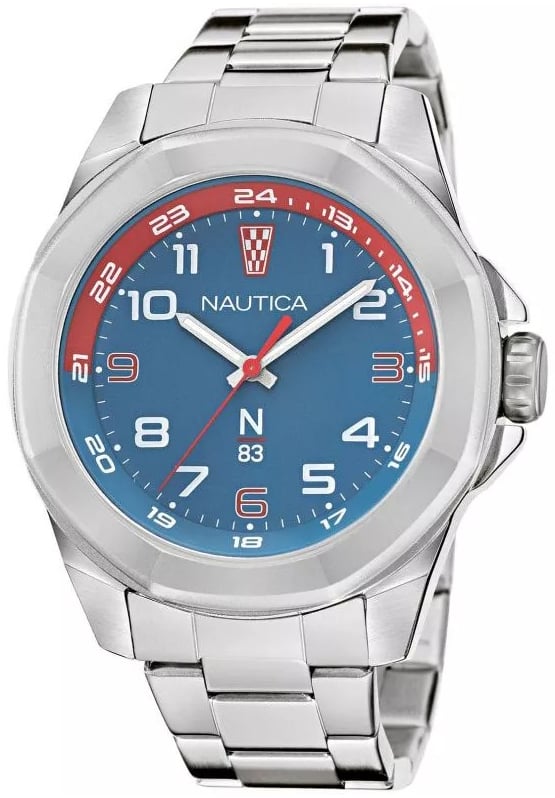 Nautica Herrklocka NAPTBS206 Tortuga Bay Blå/Stål Ø46 mm
