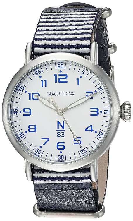Nautica NAPWLS906 N83 Vit/Läder Ø40 mm