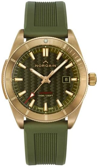 Norqain Herrklocka NZ1000ZIA/K105/10KR.20Z Adventure Grön/Gummi Ø42