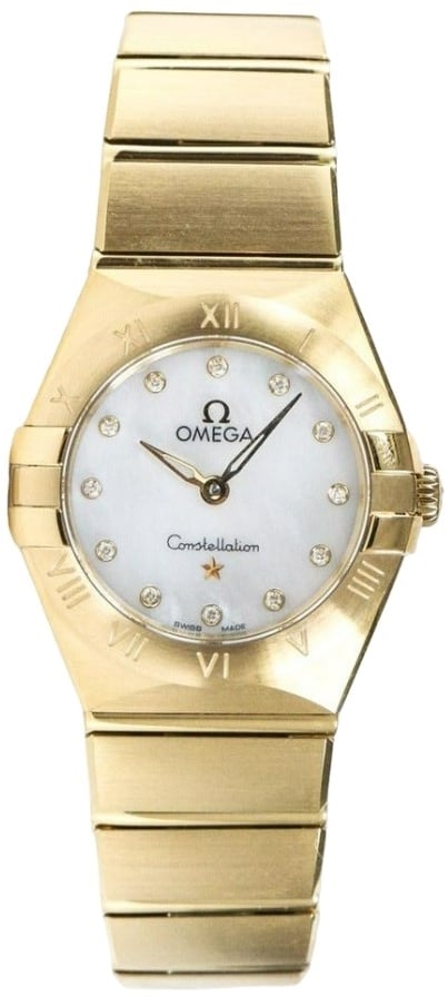 Omega Damklocka 131.50.25.60.55.002 Constellation Quartz 25Mm Vit/18