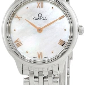 Omega Damklocka 434.10.28.60.05.001 De Ville Prestige Vit/Stål
