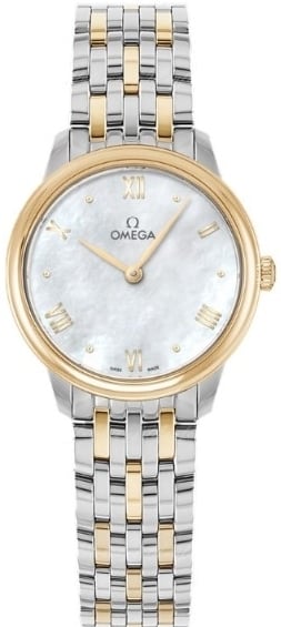 Omega Damklocka 434.20.28.60.05.001 De Ville Prestige Vit/18 karat