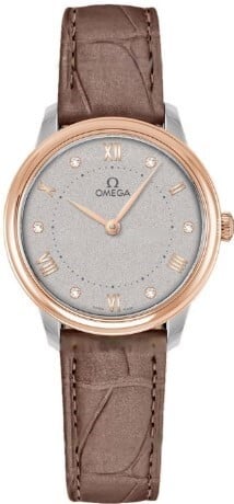 Omega Damklocka 434.23.30.60.52.001 De Ville Prestige Grå/Läder