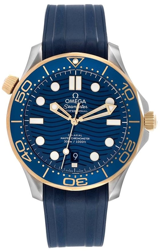 Omega Herrklocka 210.22.42.20.03.001 Seamaster Diver 300M Blå/Gummi