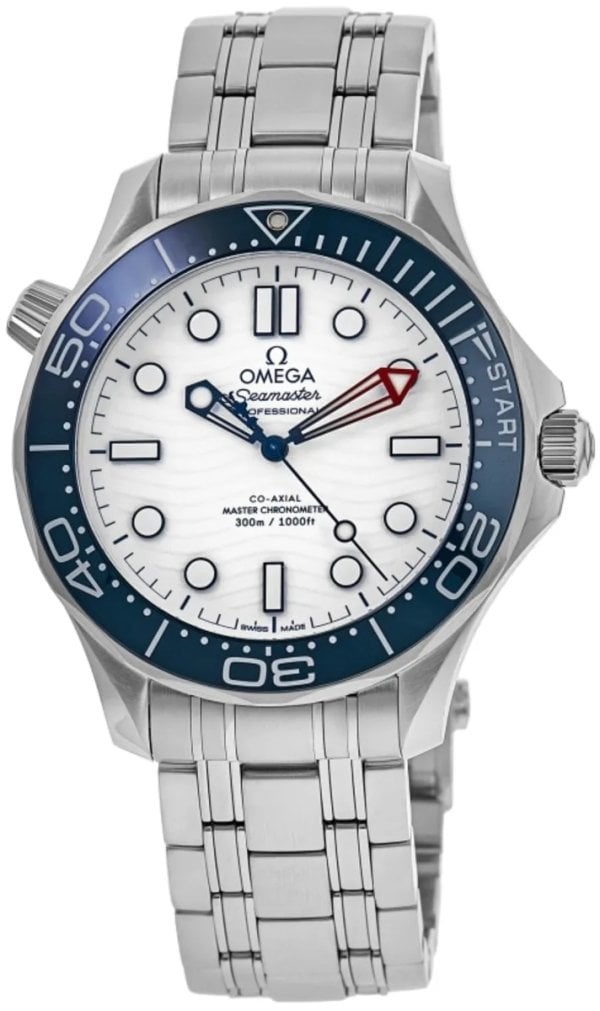 Omega Herrklocka 210.30.42.20.04.002 Seamaster Diver 300M Vit/Stål
