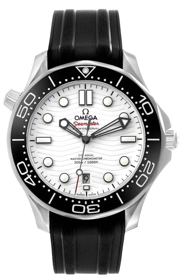 Omega Herrklocka 210.32.42.20.04.001 Seamaster Diver 300M Vit/Gummi
