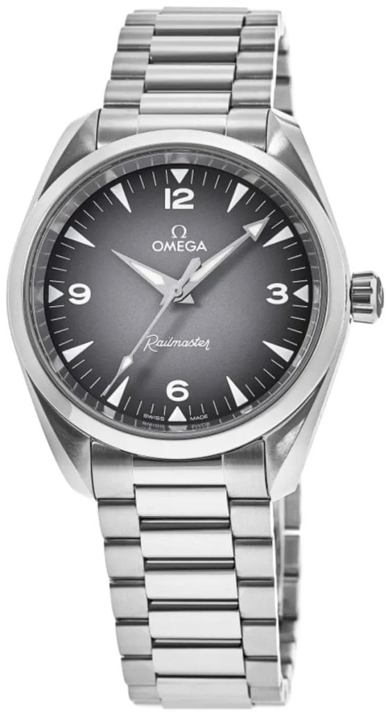 Omega Herrklocka 235.10.38.20.06.001 Seamaster Railmaster Grå/Stål