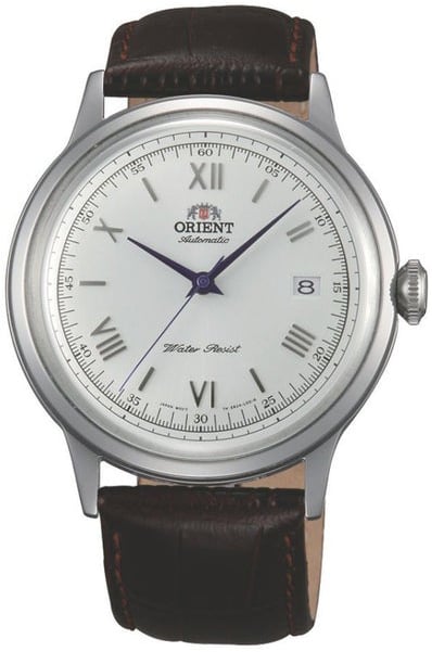 Orient Herrklocka AC00009W Bambino Silverfärgad/Läder Ø40.5 mm