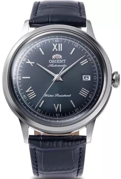 Orient Herrklocka RA-AC0024L30B Bambino Blå/Läder Ø40.5 mm