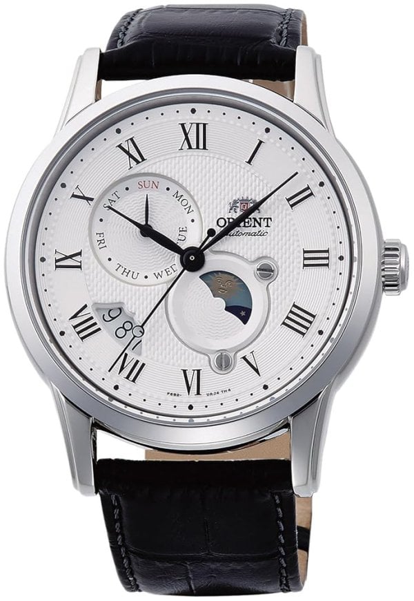 Orient Herrklocka RA-AK0008S30B Classic Silverfärgad/Läder Ø42 mm