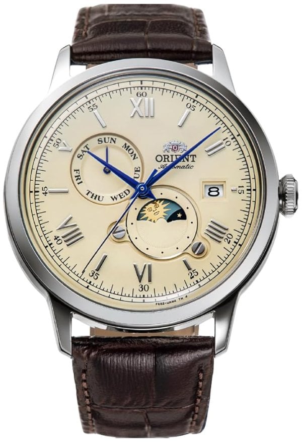 Orient Herrklocka RA-AK0803Y30B Bambino Beige/Läder Ø40.5 mm