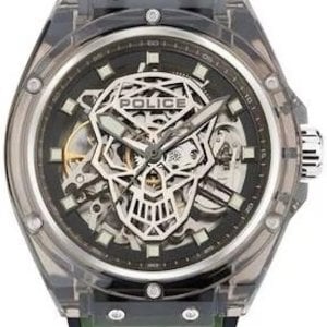 Police Herrklocka PEWGR1592406 Fitness Skelettskuren/Gummi Ø44 mm