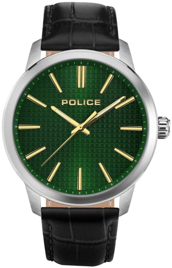 Police Herrklocka PEWJA2207701 Raho Grön/Läder Ø44 mm