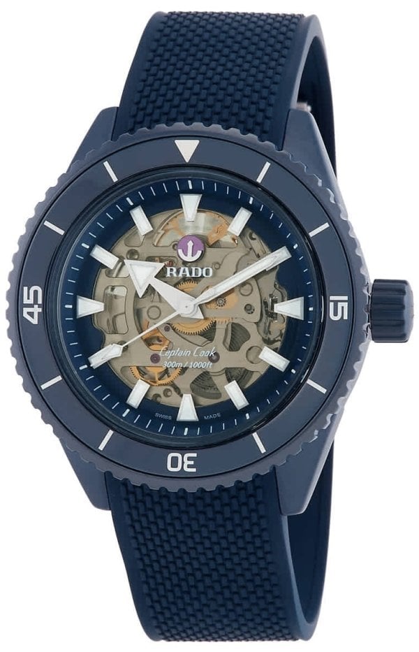 Rado Herrklocka R32153209 Captain Cook Skelettskuren/Gummi Ø43 mm