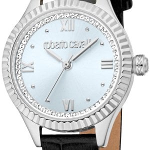 Roberto Cavalli by Franck Muller Damklocka RC5L124L0015 Blå/Läder