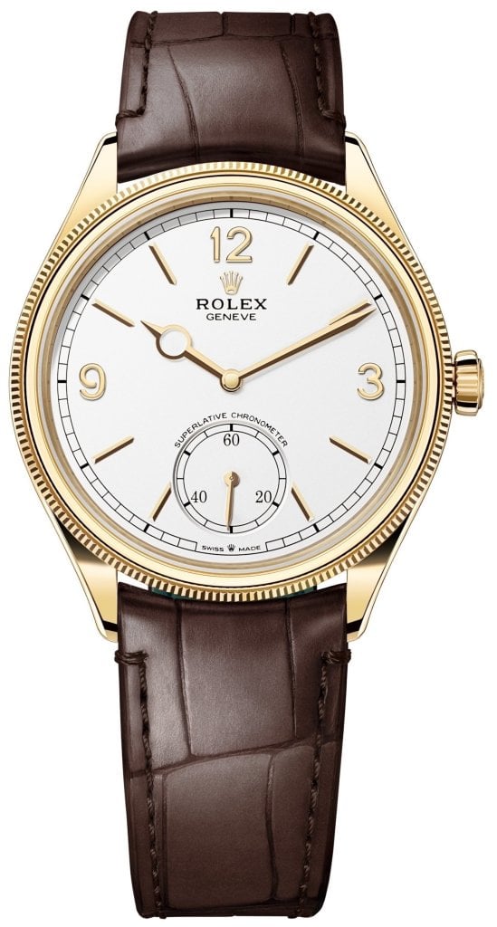 Rolex 1908 Herrklocka 52508-0006 Vit/Läder Ø39 mm