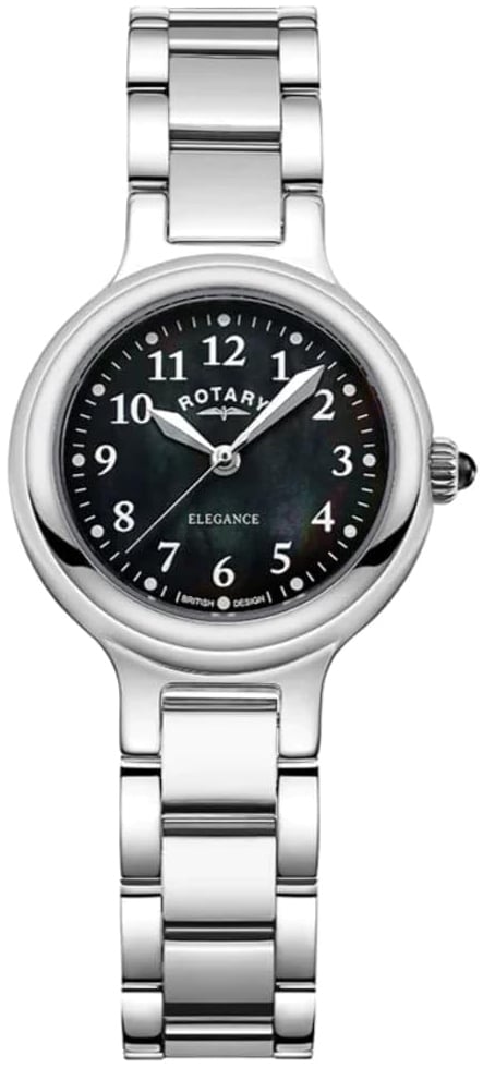 Rotary Damklocka LB05135/38 Elegance Svart/Stål Ø28 mm