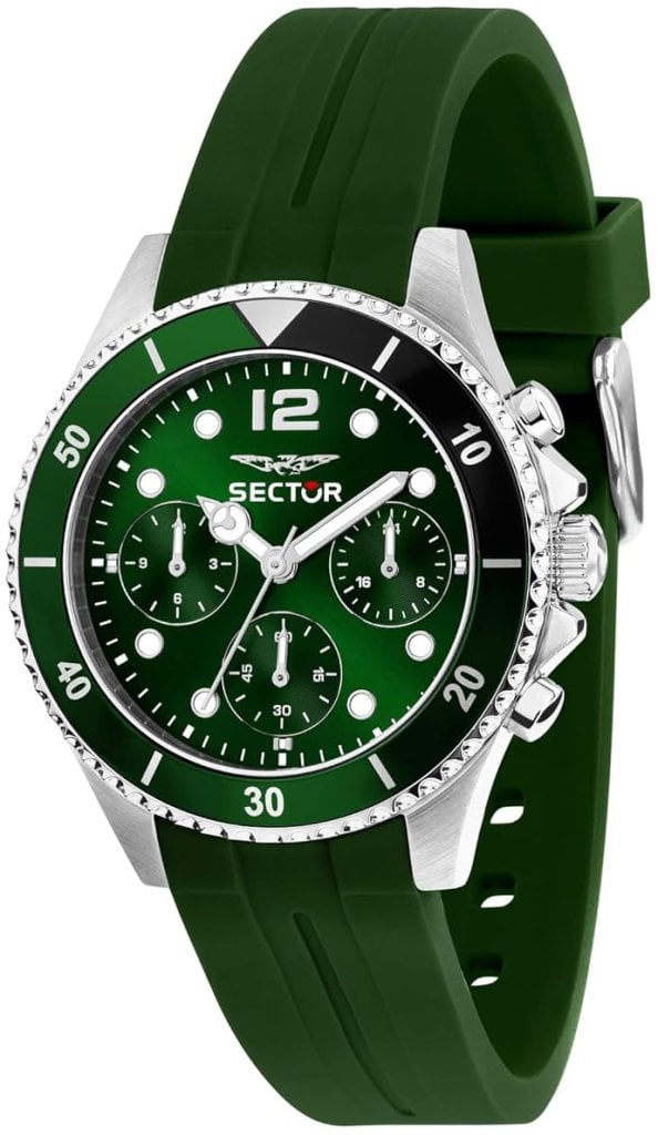 Sector 230 Herrklocka R3251161051 Grön/Gummi Ø39 mm