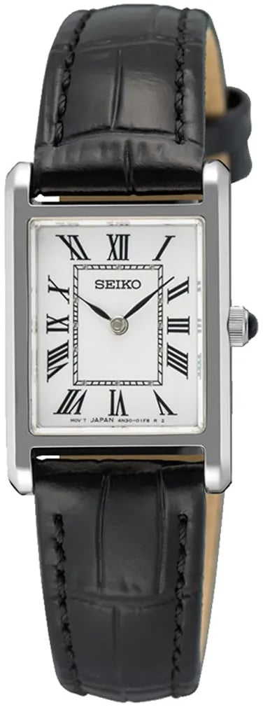 Seiko Damklocka SWR107P1 Classic Silverfärgad/Läder