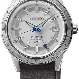 Seiko Herrklocka SSK015J1 Presage Silverfärgad/Läder Ø40.8 mm