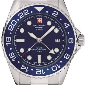 Swiss Alpine Military Herrklocka 7052.1135 Master Diver GMT