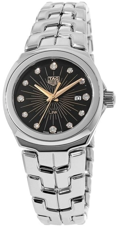 TAG Heuer Damklocka WBC131F.BA0649 Link Svart/Stål Ø32 mm