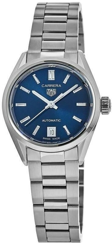 TAG Heuer Damklocka WBN2411.BA0621 Carrera Blå/Stål Ø29 mm