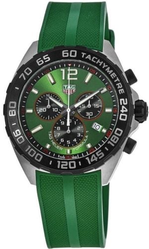 TAG Heuer Herrklocka CAZ101AP.FT8056 Formula 1 Grön/Gummi Ø43 mm