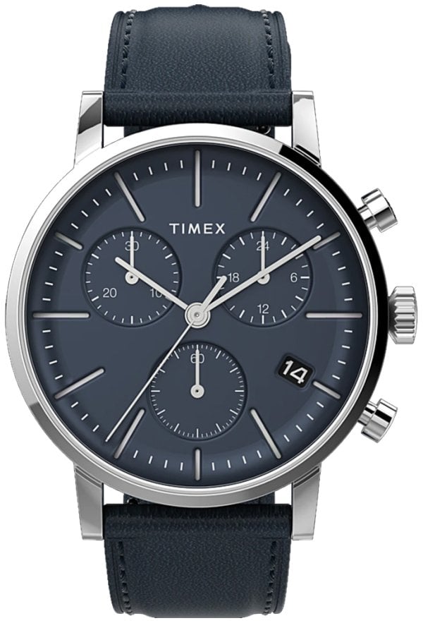 Timex TW2V36800 Midtown Blå/Läder Ø40 mm