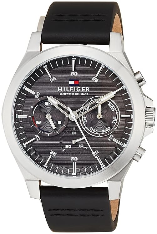 Tommy Hilfiger Herrklocka 1710521 Lance Grå/Läder Ø46 mm
