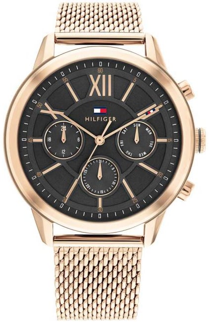 Tommy Hilfiger Herrklocka 1710525 Morrison Svart/Roséguldstonat