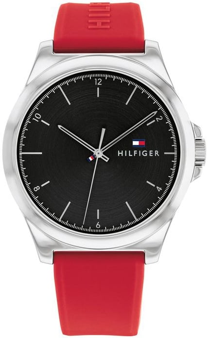 Tommy Hilfiger Herrklocka 1710615 Norris Svart/Gummi Ø42 mm