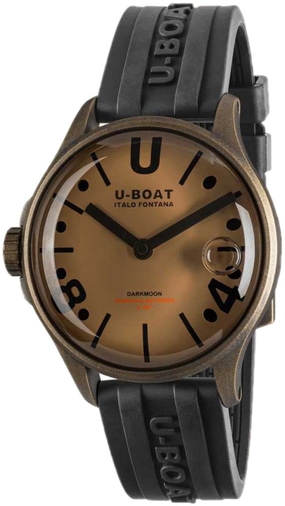 U-Boat 9547 Darkmoon Brun/Gummi Ø40 mm