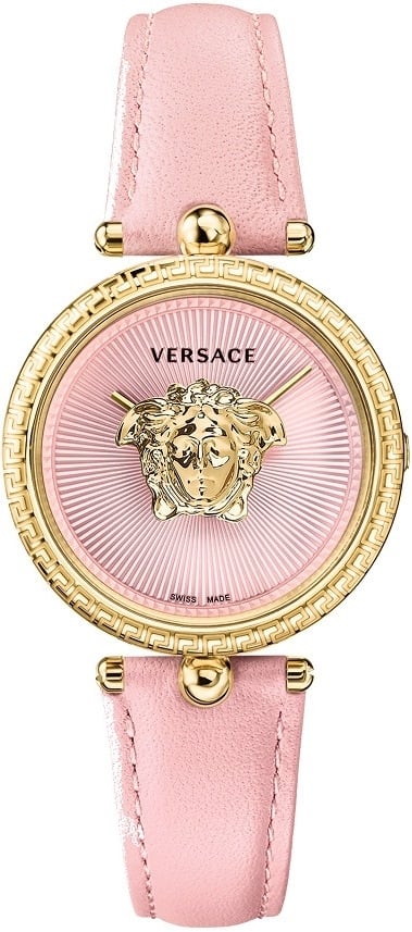 Versace Damklocka VECQ01220 Palazzo Rosa/Läder Ø34 mm