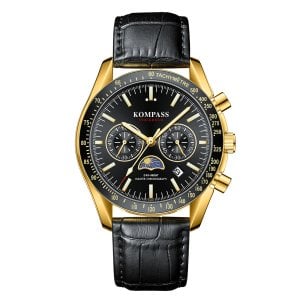 Kompass Day-Night Master Chronograph Gold Black