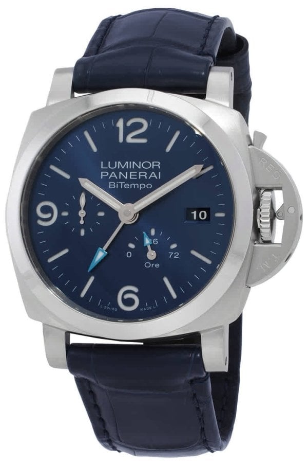 Panerai Herrklocka PAM01361 Luminor Blå/Läder Ø44 mm