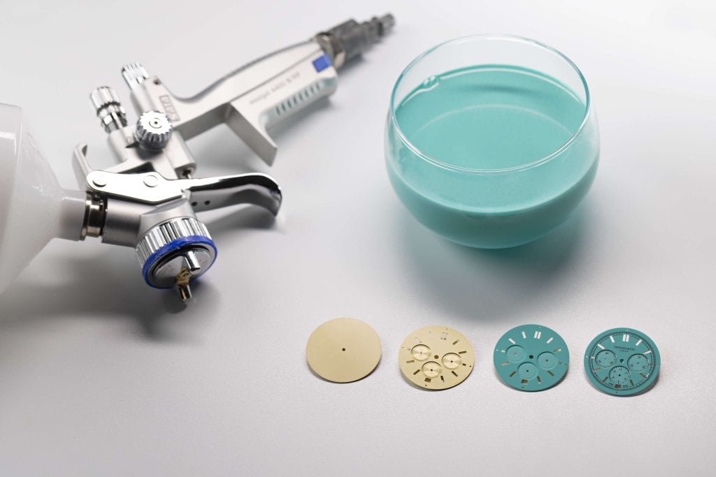 tiffany craft - making of the dial in tiffany blue® lacquer