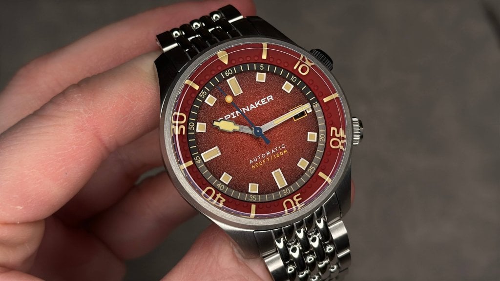 spinnaker bradner automatic red klockfeber1