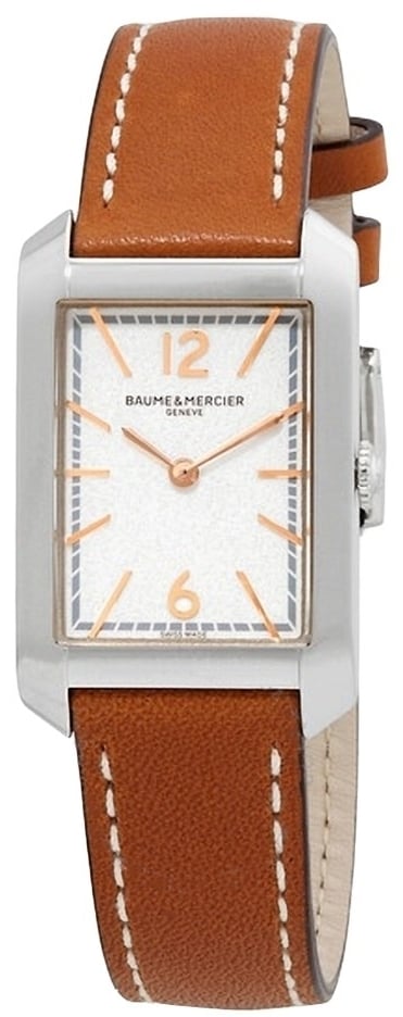 Baume & Mercier Damklocka M0A10472 Hampton Silverfärgad/Läder