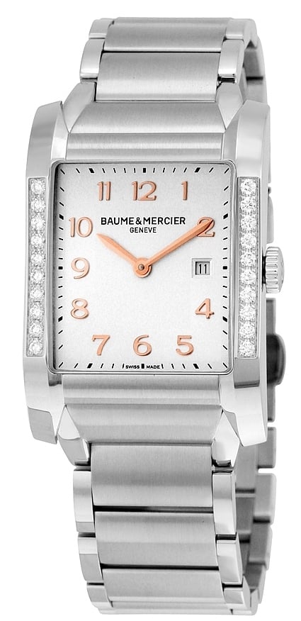 Baume & Mercier Damklocka MOA10023 Hampton Silverfärgad/Stål