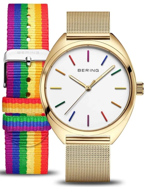 Bering 127220-40-334 Freedom Vit/Guldtonat stål Ø40 mm