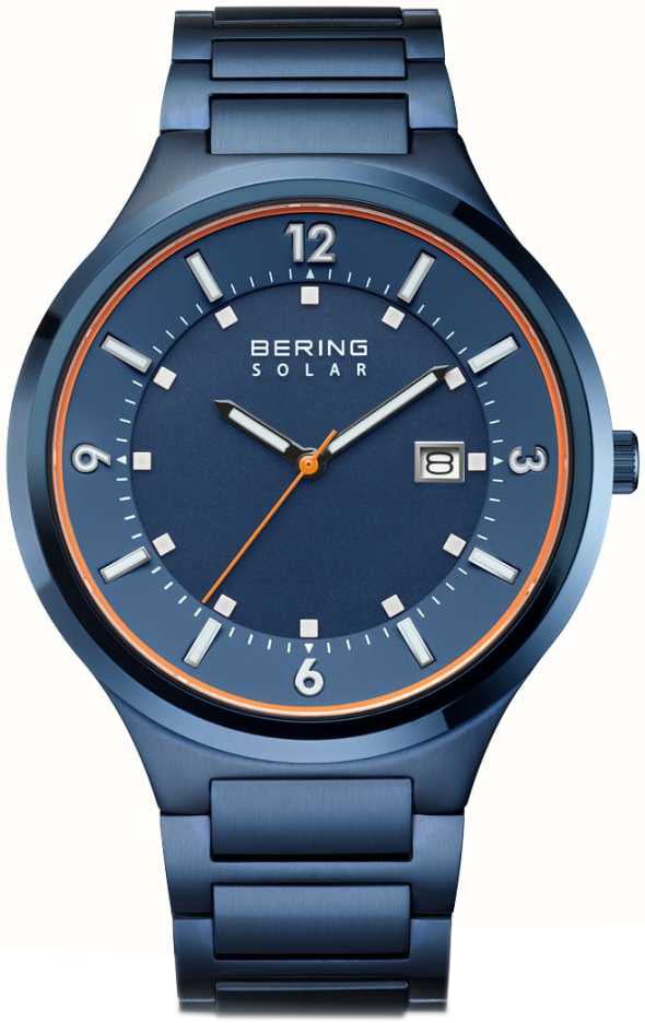 Bering Herrklocka 14442-797 Solar Blå/Stål Ø42 mm