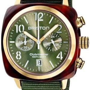 Briston 19140-PYA-T-26-NOL Clubmaster Grön/Textil