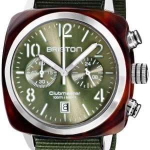 Briston Herrklocka 19140.SA.T.26.NOL Classic Grön/Textil