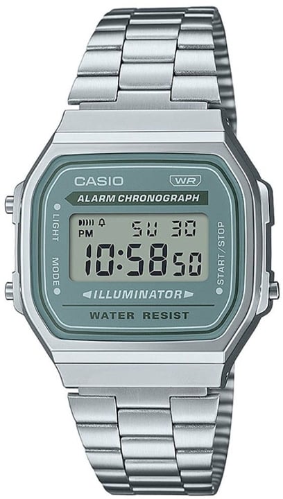 Casio A168WA-3AYES Vintage Stål Ø36.3 mm