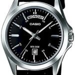 casio herrklocka mtp-1370l-1avdf classic svart/läder ø40 mm