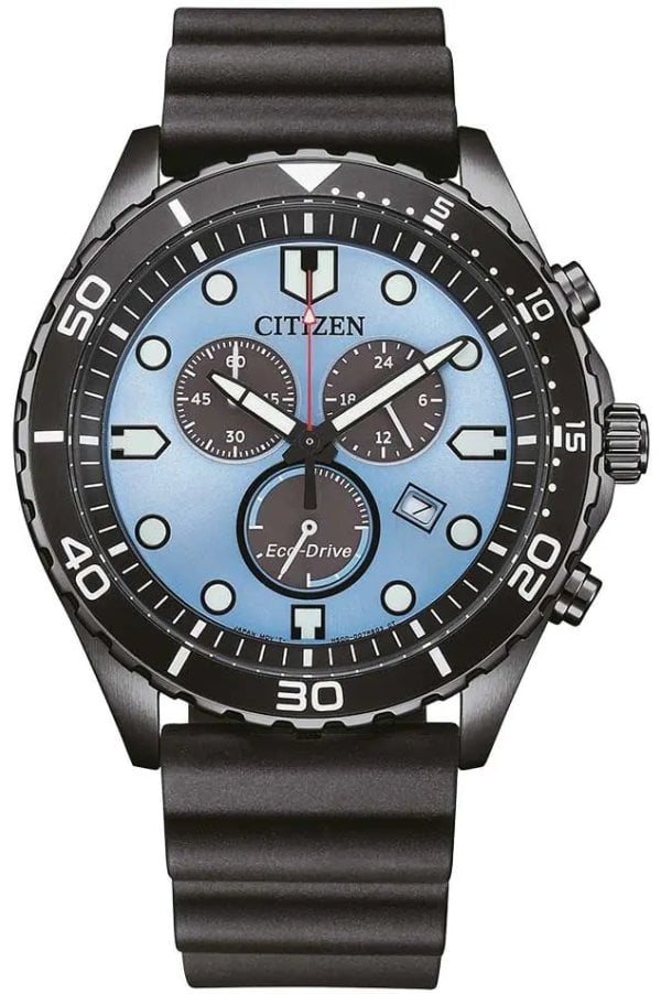 Citizen Herrklocka AT2567-18L Eco Drive Blå/Gummi Ø43 mm