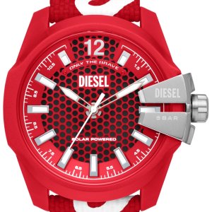 Diesel Herrklocka DZ4619 Baby Chief Röd/Textil Ø43 mm