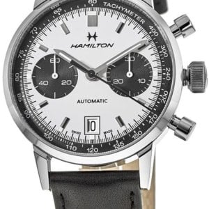 Hamilton Herrklocka H38416711 Vit/Läder Ø40 mm